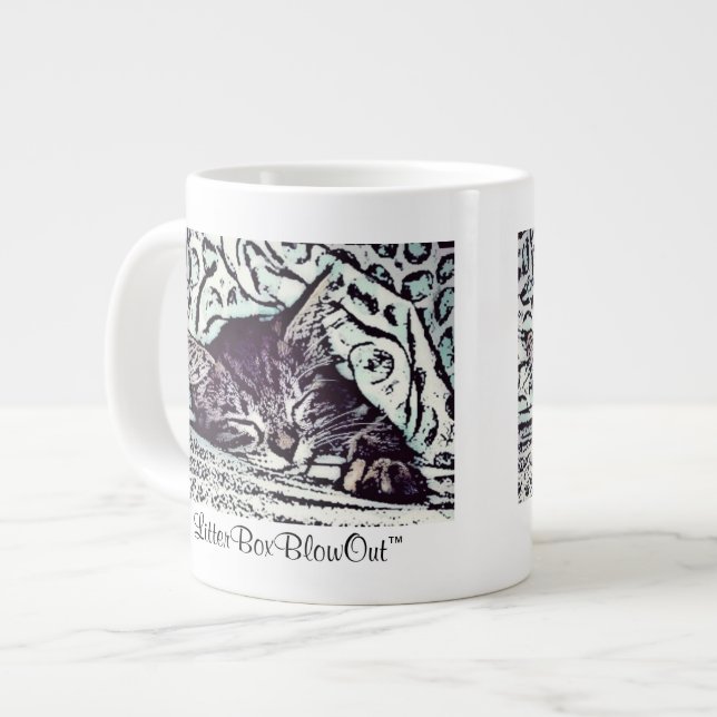 LitterBoxBlowOut Jumbo-Tasse (Vorderseite Links)