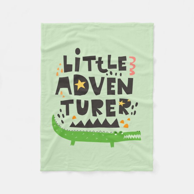 Little Adventurer Alligator Fleecedecke (Vorderseite)