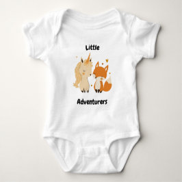 Little Adventurers Unicorn & Fox Baby Niedlich Fri Baby Strampler