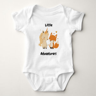 Little Adventurers Unicorn & Fox Baby Niedlich Fri Strampler