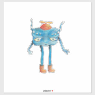 Little Alien Pi Aufkleber