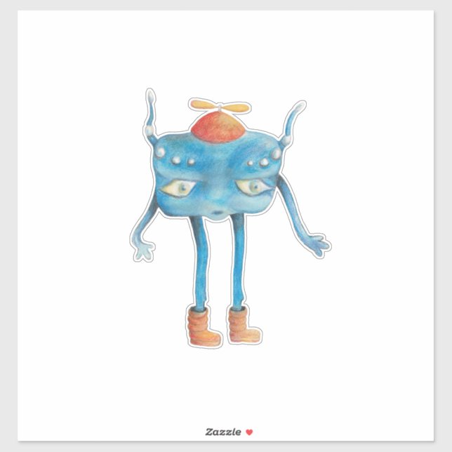 Little Alien Pi Aufkleber (Blatt)