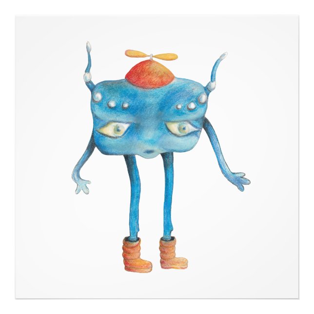 Little Alien Pi Fotodruck (Vorne)