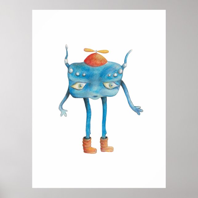 Little Alien Pi Poster (Vorne)