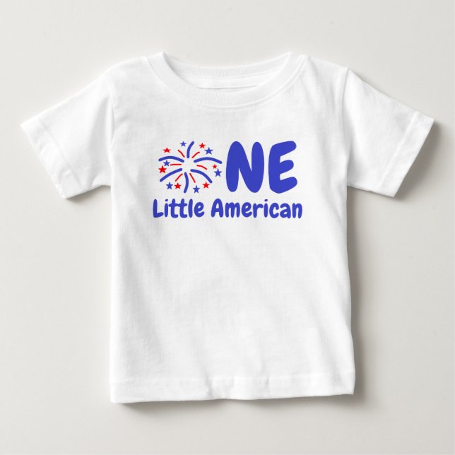 Little American 1st Birthday Baby T - Shirt (Vorderseite)