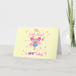 Little Angel 1. Geburtstag - Hemden und Geschenke Karte