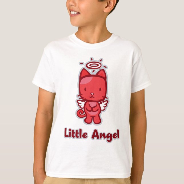 "Little Angel.. Little Devil" Girls T-Shirt (Vorderseite)