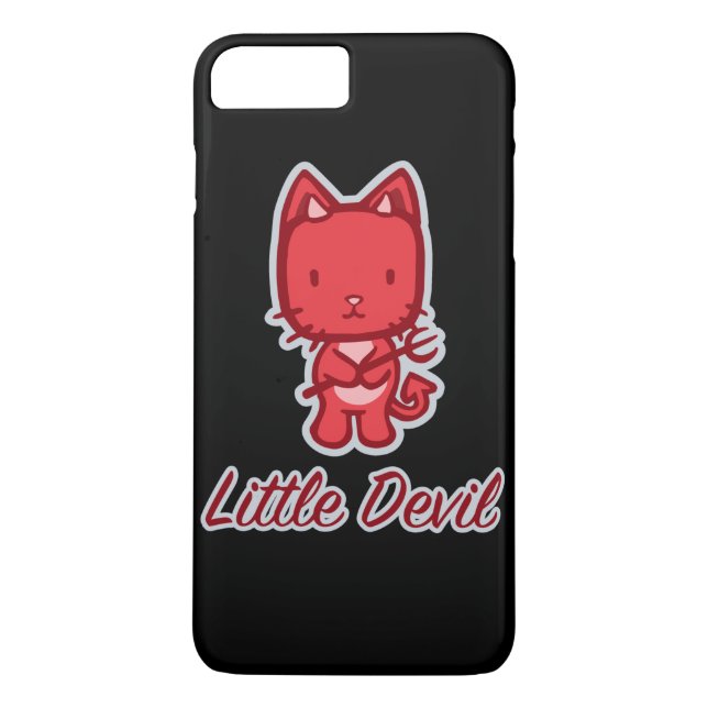Little Angel... Little Devil Kitty Cat Cartoon Case-Mate iPhone Hülle (Rückseite)