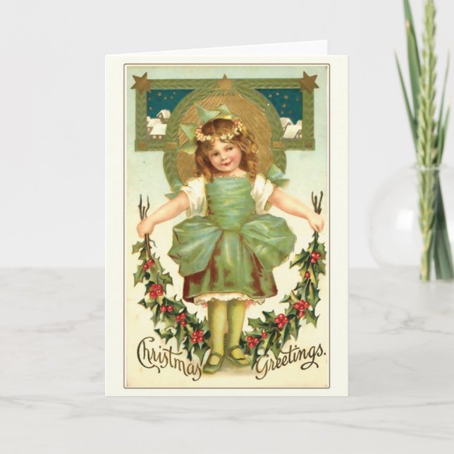 Little Angel - Weihnachtsgrüße Feiertagskarte (Vorderseite)