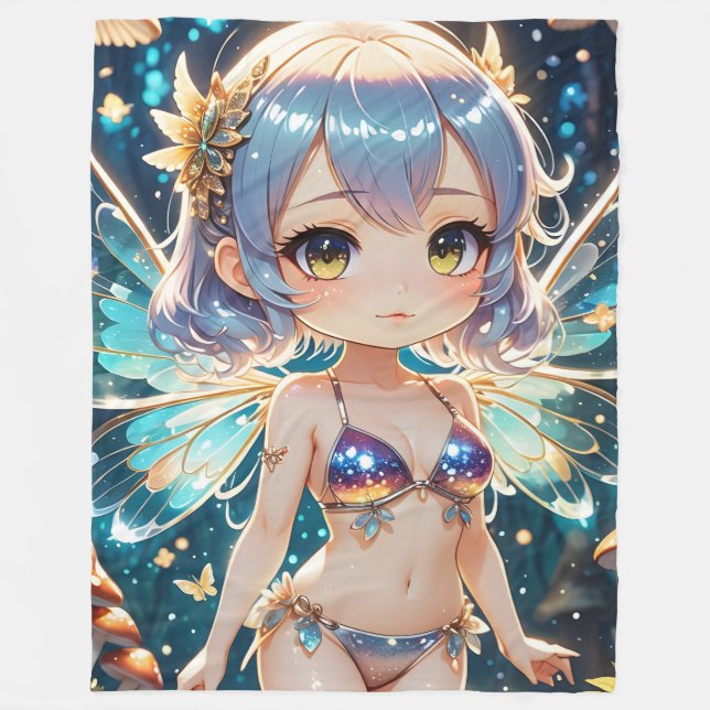 Little Anime Angel Fleecedecke (Vorderseite)