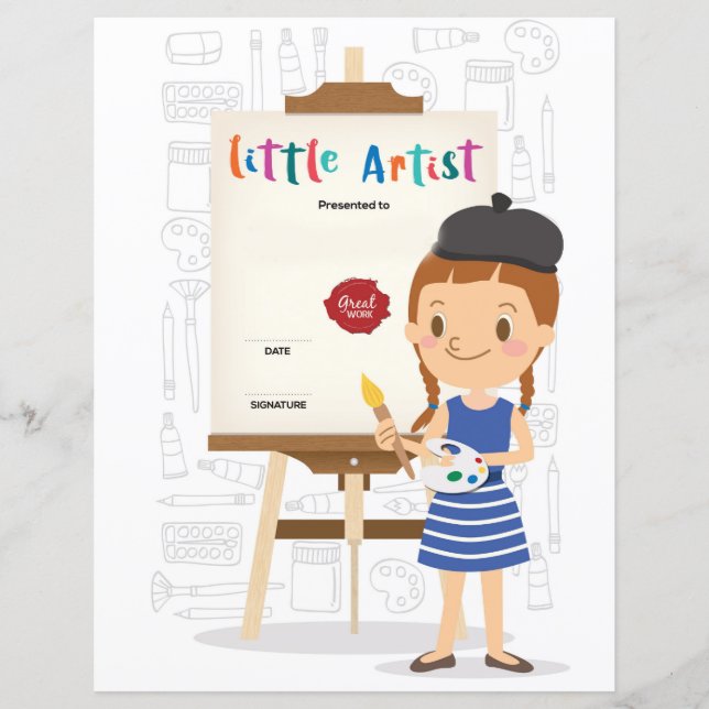 Little Artist Certificate (Vorderseite)
