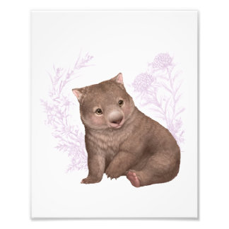 Little Aussie Friends - Wombat - farbig Fotodruck