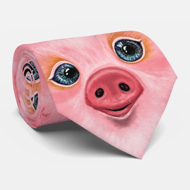 Little Baby Piggy - Lächeln Krawatte (Gerollt)