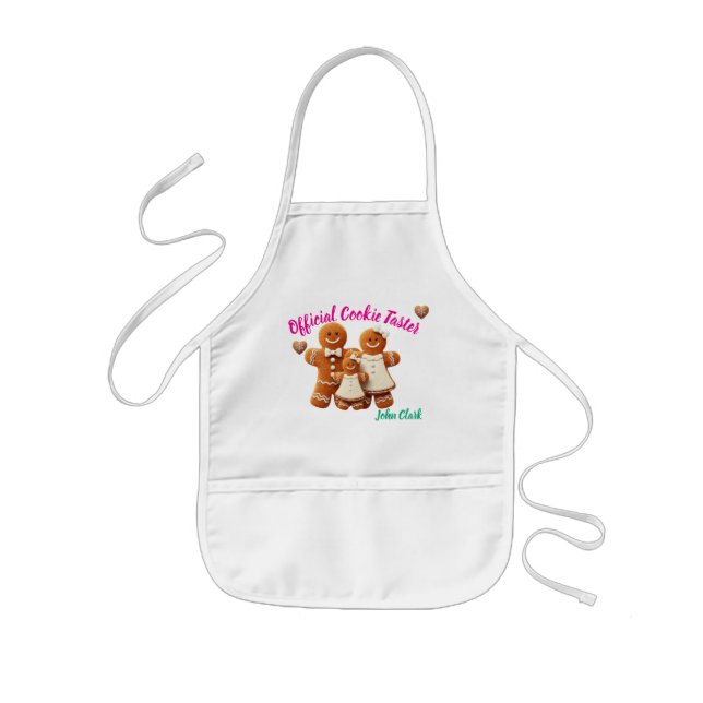 Little Baker Gingerbread  Personalized Kid Apron Kinderschürze (Vorne)