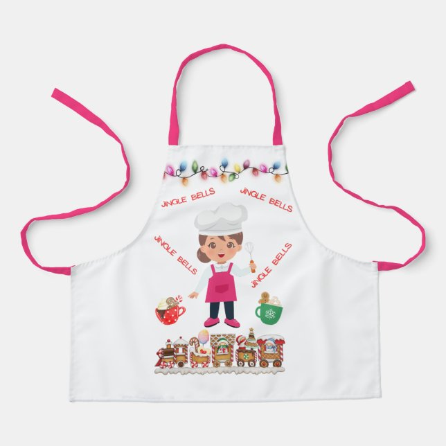 Little Baker Jingle Bells Schürze (Vorderseite)