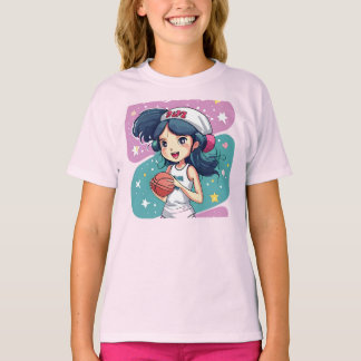 Little Baller Babe Kids T - Shirt