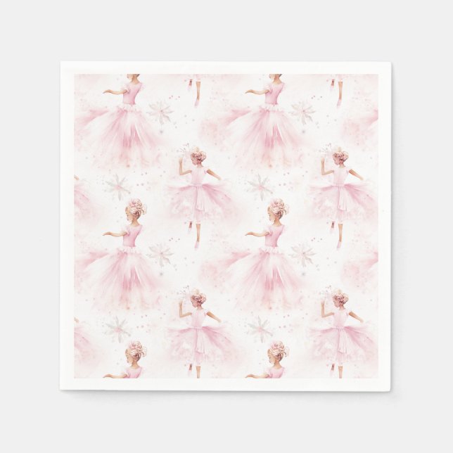 Little Ballerina #1 - Black Girl Serviette (Vorderseite)