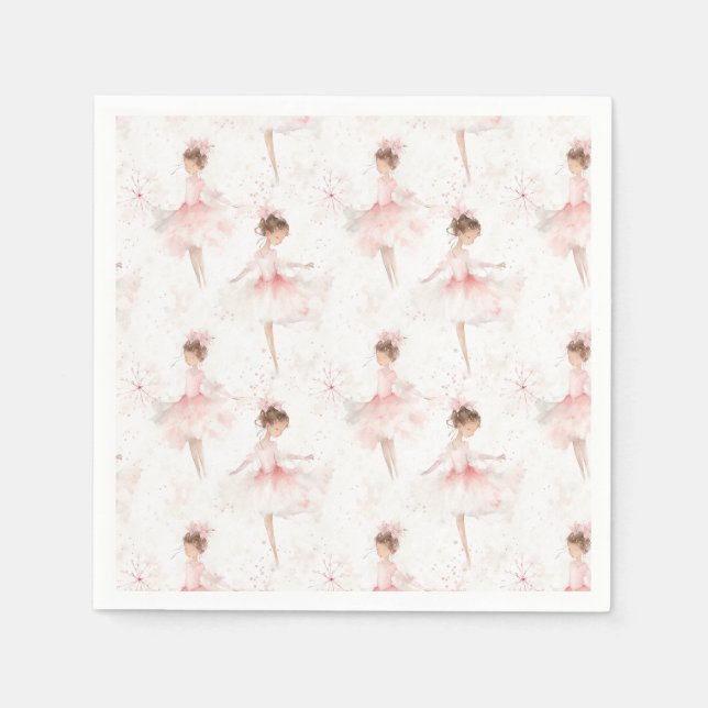 Little Ballerina #4 - Asian Girl Serviette (Vorderseite)