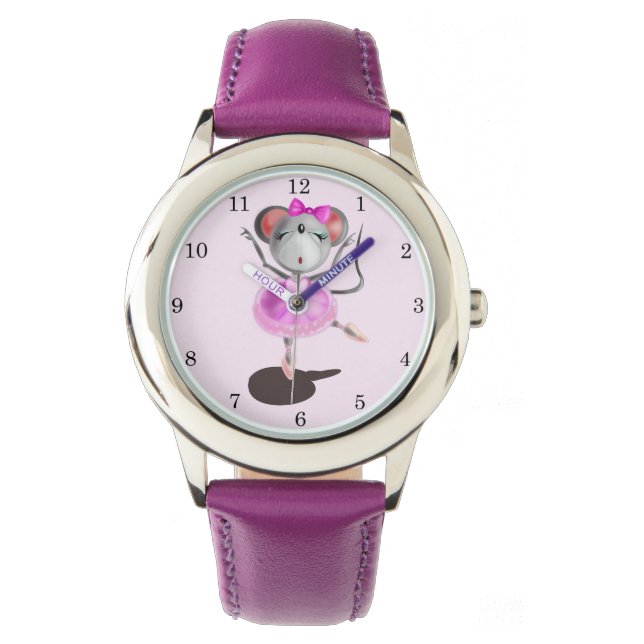 Little Ballerina Mouse Armbanduhr (Vorderseite)