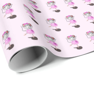 Little Ballerina Mouse Geschenkpapier