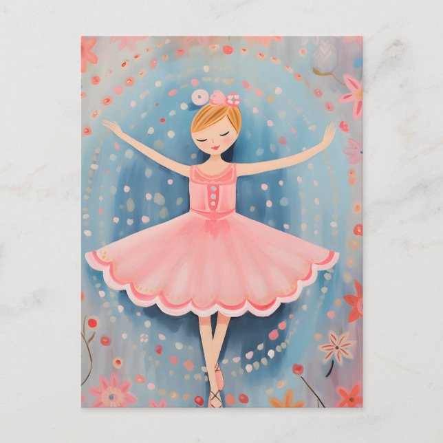 Little Ballerina Postkarte (Vorderseite)