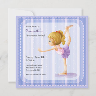 Little Ballerina Tanz Einladungen