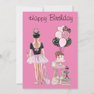Little Ballerina zum Geburtstag Einladung