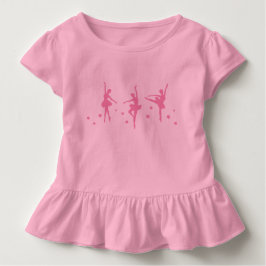 Little Ballerinas Ruffled Toddler T - Shirt