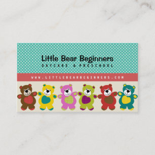 Little Bären Beginners Daycare Business Card Visitenkarte