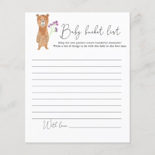 Little Bären Cub - Baby Eimer Liste