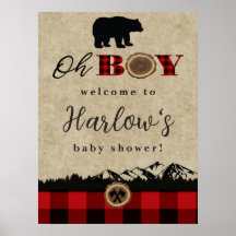 Little Bären Flannel Lumberjack Begrüßungszeichen