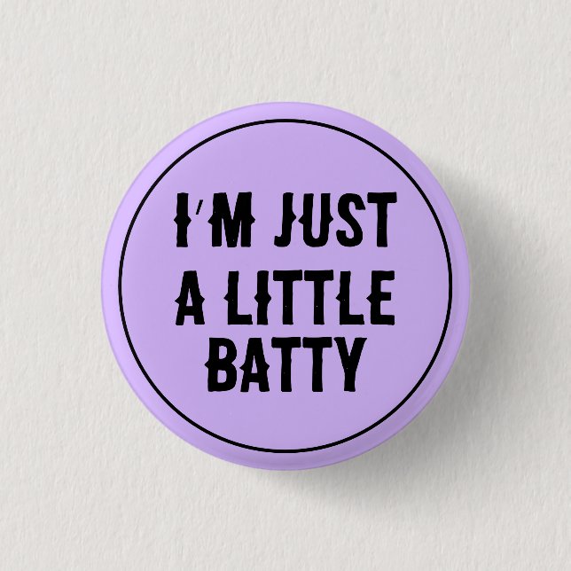 Little Batty Pastel Goth Button (Vorderseite)