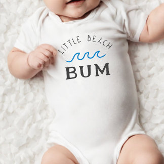 Little Beach Bum Beach Baby Boy Strampler