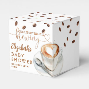 Little Bean Braut Baby Shower mit Kaffeethema Geschenkschachtel