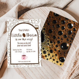 Little Bean Coffee Themed Baby Dusche Einladung