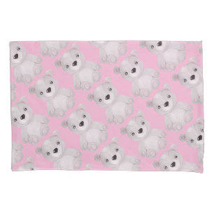Little Bear Baby Girl Pink Kissenbezug