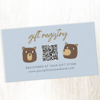 Little Bear Cub Baby Shooting Registry QR Code