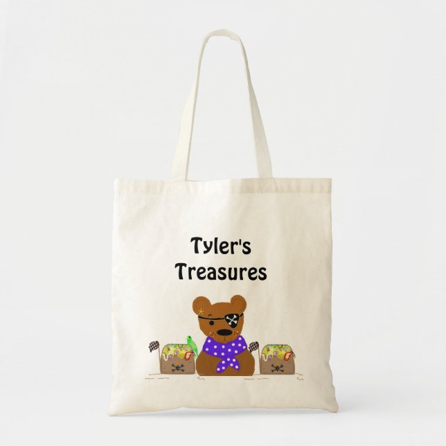 Little Bear Pirate Treasures Tragetasche (Vorne)