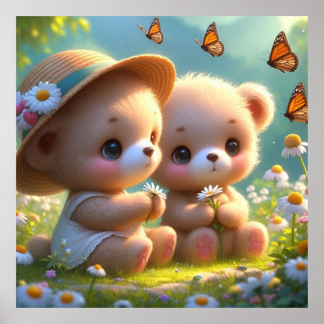 Little Bears Daisies 1 Poster (Vorne)