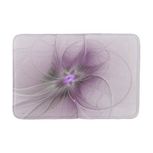 Little Beauty Modern Mauve Gray Fraktal Blume