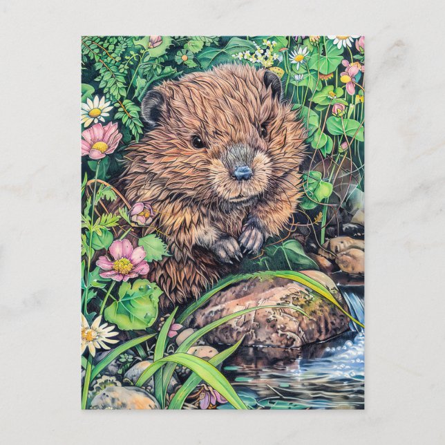 Little Beaver von der Creek Bank Postkarte (Vorderseite)