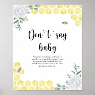 Little BEE Sag kein Baby Poster