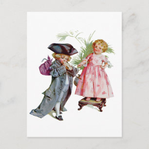 Little Benjamin Franklin Postkarte