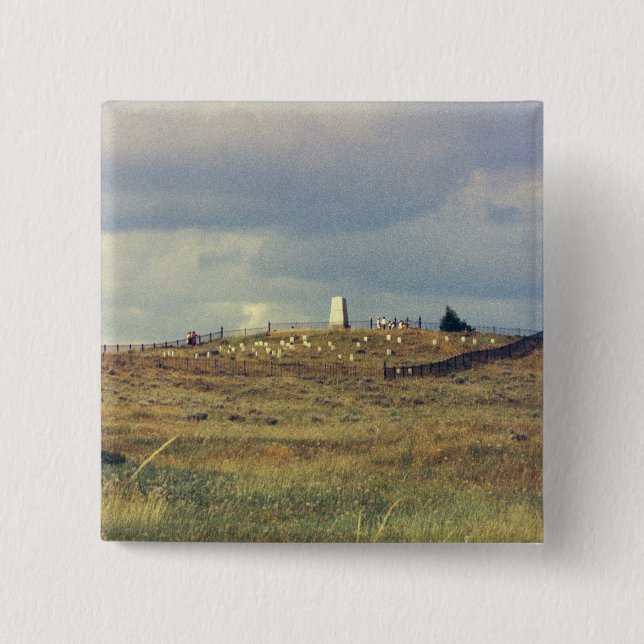 Little Bighorn-Schlachtfeld-nationales Monument Button (Vorderseite)