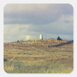 Little Bighorn-Schlachtfeld-nationales Monument Quadratischer Aufkleber
