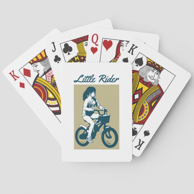 Little Bike Rider - Schönes Design Spielkarten (Rückseite)