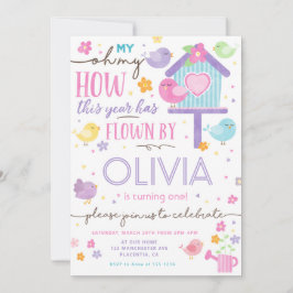 Little Bird Birthday Party Einladung