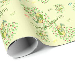 Little Bird Designer Happy Birthday Geschenkpapier