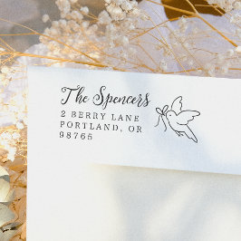 Little Bird Family Name & Return Address Permastempel