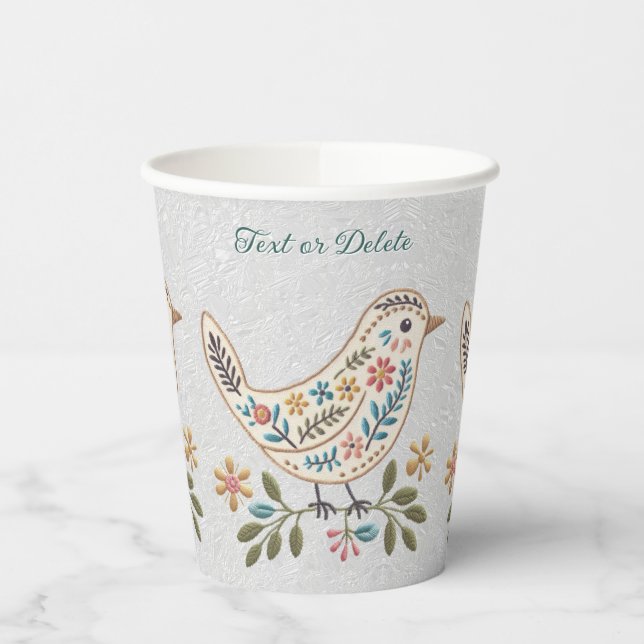 Little Bird farbenfrohe Blumenpapierkästen Pappbecher (Links)